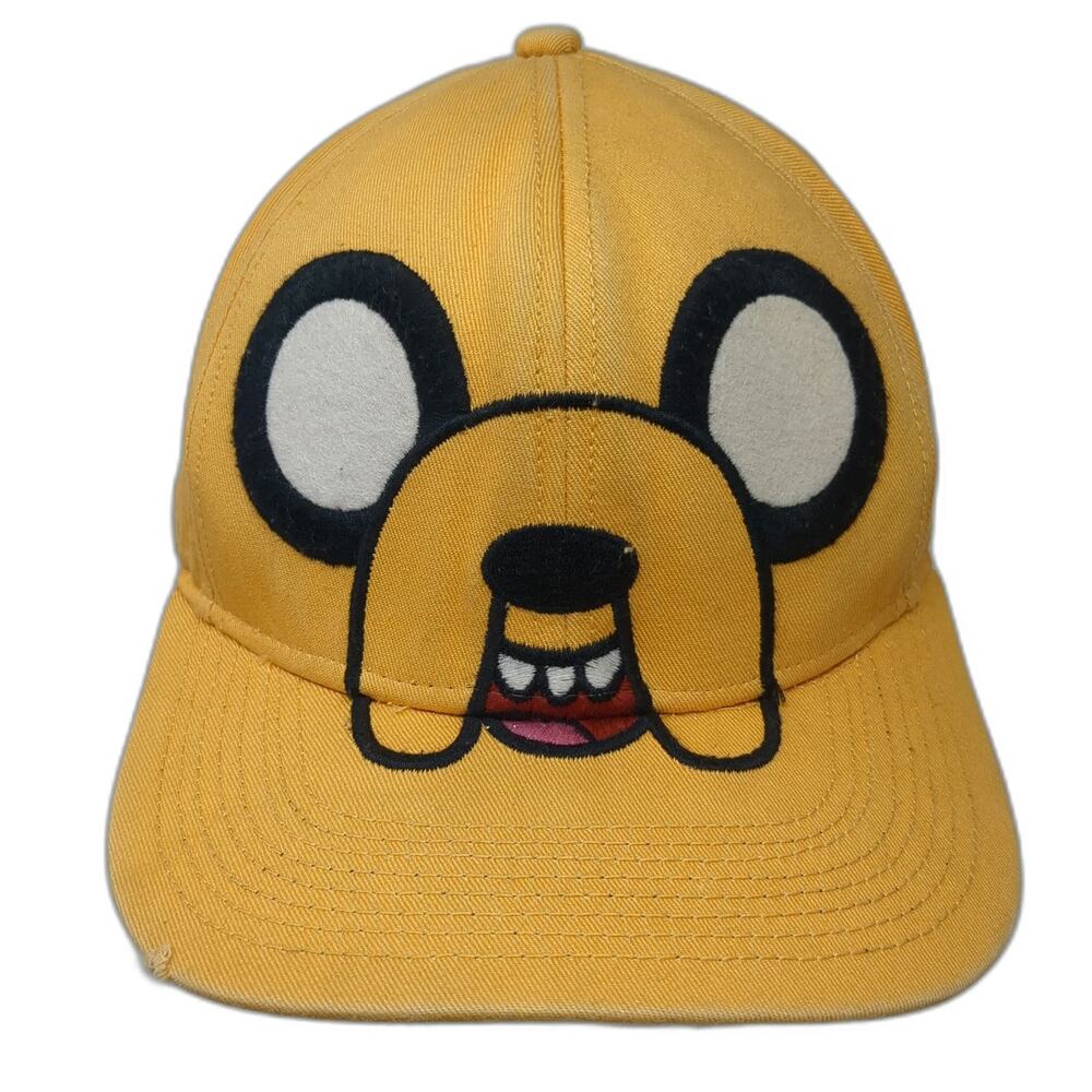 Cartoon Network Adventure Time Jake the Dog Hat Snapback Yellow One Size Graphic